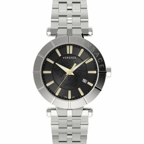 Versace Men's Black 43mm Watch! New! - Picture 1 of 3